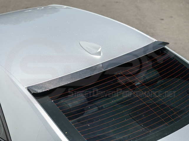 2013-2018 Cadillac ATS ATS-V Sedan Carbon Fiber Rear Roof Top Window Spoiler